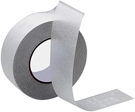 Anti Slip Tape Clear，Safety Stair Tape High Traction , Grit Tape Surface (4Inch x 65 Foot)