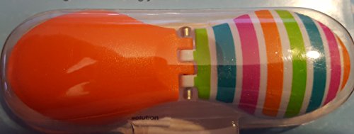 Walgreens Colored Lines and Orange Contact Lens case Holder Travel Edition Bright Colored Case Letters Marked R and L Individually packed
