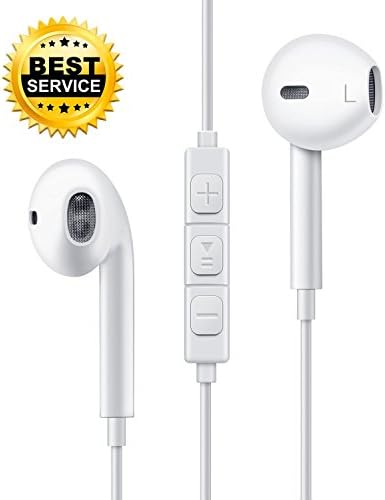 Meonxy earbud  With Remote And Mic For iPhone 6s 6 Plus 5s 5 4s 4 SE 5C iPad 7 8 7s IOS S7 S6 Note 1 2 3,Tablet PC and Other Compatible Devices