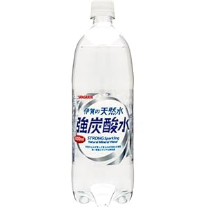 サンガリア 伊賀の天然水 強炭酸水 1000ml×12本