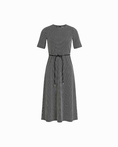 Anne Klein Women's Elbow Length Jacquard MIDI Dress