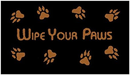 Wipe Your Paws! Animal Doormats Outdoor Doormat Entry Way Outdoor Door Mat with Non Slip Backing