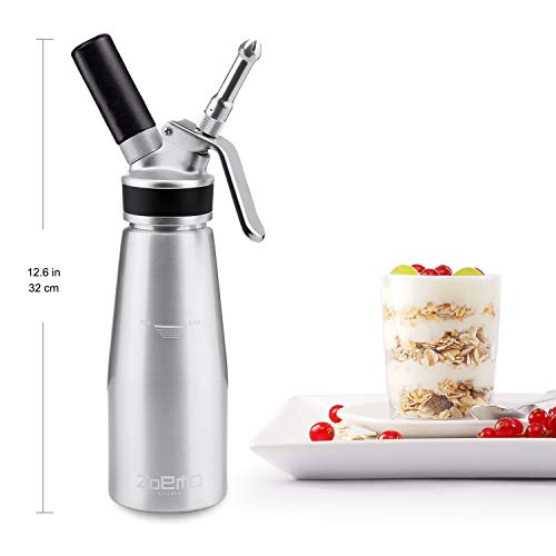 ZOEMO Profesional Whipped Cream Dispenser Ugraded Full Metal Cream