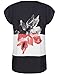 Chicwe Women's Stretch Big Flower Placement Printed Plus Size Blouse Top 1X-4X