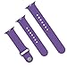 XIYA Soft Silicone Replacement Sport Band for Apple Watch for 2 Lengths, Purple,42mm
