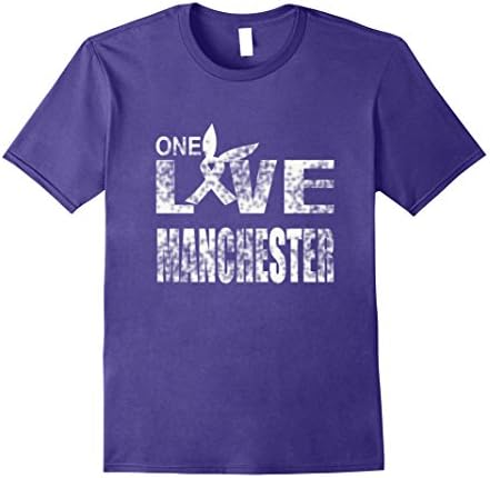 Mens one love manchester t shirt 5 colors 2XL Purple