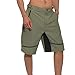 Hifunk Men's MTB Mountain Bike Cycling Shorts Loose-Fit Quick Dry Lightweight Baggy Bicycle Short Water-Resistant UPF 50+