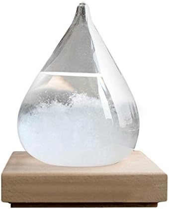 LoveBefound Weather Forecast Glass Bottler Water Drop Storm Glass Crestive Crystal Desktop Drops Craft Bottle Barometer (Mini)