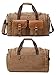 Kemy's Canvas Duffle Bag for Mens Weekend Oversized Overnight Bags Duffel Weekender Travel Bags Leather Doufle Gym Carryon Carry On Bag Luggage with Shoe Compartment Large Easter Gifts