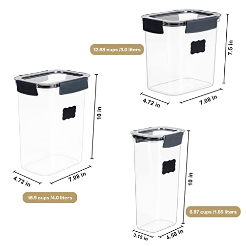 Extra Large Cereal Container Storage Set 6 Piece Airtight Pantry