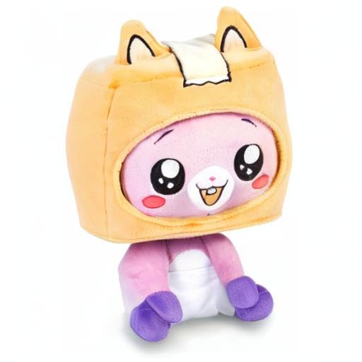 LankyBox Official Merch - Baby Foxy Plush Toy - Small Stuffed Plushies - Lanky Box Toy for Kids Foxy and Boxy