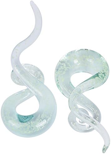 IU Mode 4PCS/2Pcs Art Glass Acrylic Earrings Tunnels Plugs Gagues Stretchers Expander 4g(5MM)-9/16(14mm)