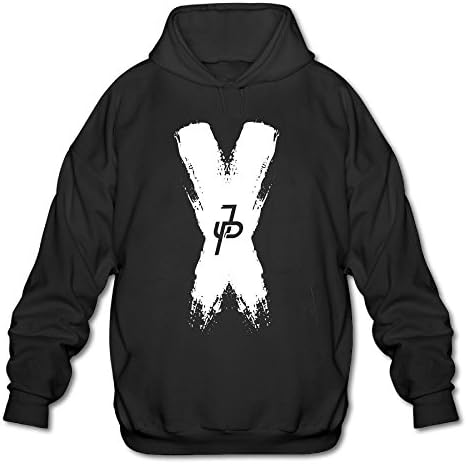 Jack Paul Male Models Cotton Hoodies Color Contrast Strong Black Error Flag