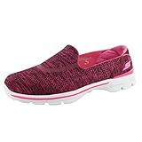 Skechers Performance Women's Go Walk 3 Renew Slip-On Walking Shoe, Pink, 7 M US