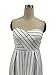 Mojessy Women's Strapless Stripe High Waist Wide Leg Long Pants Jumpsuits Rompers