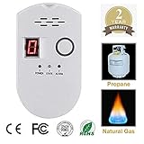 Propane/Natural Digital Gas Detector, Home Gas Alarm, Gas Leak Detector,High Sensitivity LPG LNG Coal Natural Gas Leak Detection, Alarm Monitor Sensor Home/Kitchen