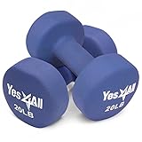 Yes4All Hexagon Neoprene Coated Dumbbell (Pair) - Multiple Weight Options