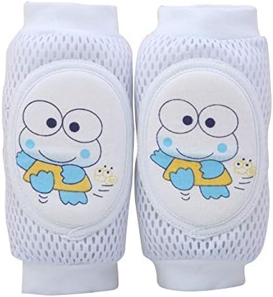 FairOnly Children Knee Pads Baby Breathable Mesh Sponge Crawling Shatter-Resistant Elbow Protective Gear Blue 0-6 Years Old