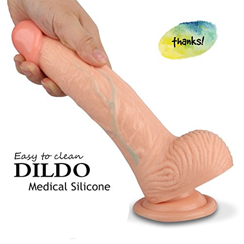 Realistic D-ildo with Handsfree Suction Cup For Male Wellness & Relaxation