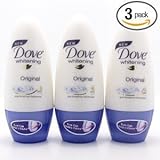 Dove Whitening Antiperspirant Deodorant Roll-on Original (3 Roll Ons)