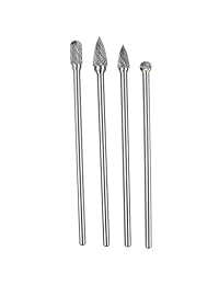 ovovo largo alcance juego de fresas de carburo de corte doble carburo de tungsteno Bit vástago de 1 4" para amoladora taladro, DIY para tallar, pulido de metal, grabado, perforación