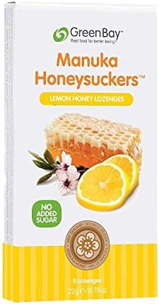 Greenbay Harvest | Lemon Manuka Honey Lozenges (8 Lozenges) | 5 x 8 lozenges (UK)