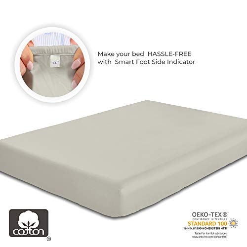 image for California Design Den Premium Quality 400 TC 100% Cotton Solid Fitted 