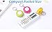 MZD8391 4Pack 150CM/60Inch Push Button Retractable Tape Measure Ruler for Sewing Body Measure (Portable & Colorful)