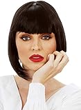 Black Bob Wig with Bangs 20s Mia Wig Costume 1920s Flapper Wigs Fits Women & Kids. Includes Wig Cap
