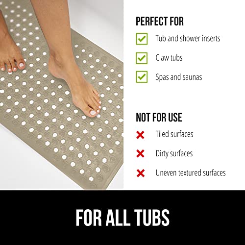 The Original Gorilla Grip Patented Shower and Bathtub Mat, 35x16, Long