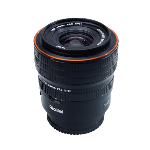 Rollei AF 35 mm F/1.8 FE Full Format Lens for Sony E-Mount with STM Auto Focus VAF for Full Frame Cameras & APS-C HFT-X Coating Full Metal Housing 476 g