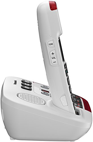Panasonic KX-TGM420W Amplified Cordless Phone with Digital Answering Machine, 3 Handsets, White with headset - Thumbnail 3