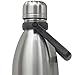 AquaFlask Insulated Double Wall Stainless Steel Water Bottle with Handle (Glossy Stainless Steel, 16-Ounce)