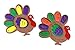 KINREX Thanksgiving Crafts for Kids – Turkey Craft Fall Activities Foam Cutouts Stickers Sets for Kids, Family, Adults, School, Preschool, Projects Supplies Favors for Toddlers, Makes 24 Turkeys