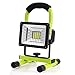Work Light, Led Work Light with Magnetic Stand BESWILL Portable Rechargeable Battery Flood Light 15W 24LED SOS Mode Outdoors Camping Emergency Light with 2 USB Ports to Charge Digital Devices (Green)