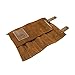 Hide & Drink, Snap Tool Roll Up Bag with 14 Slots, Portable Carry Case for Barbers, Salon Storage Organizer Pouch, Full Grain Leather, Handmade, Swayze Suede