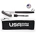 The Rolls Royce of Grill Brushes - New & Improved - Stainless Steel BBQ Grill Brush by USA Kitchen Elite - Durable Steel Handle - Double Scraper for Grilling Enthusiasts!