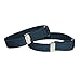 CTM® Elastic .75 Inch Wide Solid Color Adjustable Sleeve Garter, Black