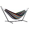 Vivere UHSDO9-27 Hammock, 9′, Rio Night with Charcoal Frame