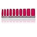 HIGH'S Single Color Series Classic Collection Manicure Nail Polish Strips Nail Wraps, Dark Salmon