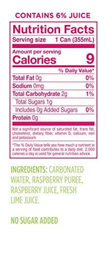 SPINDRIFT, SPARKLING WATER, RASPBERRY, 12 OZ (PACK OF 8)