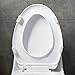 Blulu 8 Pieces Toilet Seat Bumpers Toilet Bumper Kit and 64 Pieces Toilet Lid Bumpers Clear Rubber Bumpers Pads Self Adhesive Toilet Bumpers