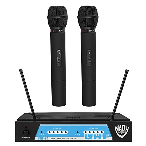Nady UHF24 Wireless Dual Handheld Microphone System with True