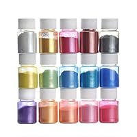 LiboboSlime Powder DIY Mica Powder Natural Powder Pigments for Adhesive Pigments Bath