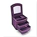 KLOUD City Purple Three-Layer Jewelry Box with Drawers