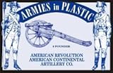 American Revolution Continental Artillery Co. Crew (5) w/Cannon 1/32 Armies in Plastic