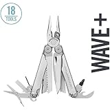 LEATHERMAN, Wave+, 18-in-1 Full-Size, Versatile Multi-tool for DIY, Home, Garden, Outdoors or Everyday Carry (EDC), Stainless Steel
