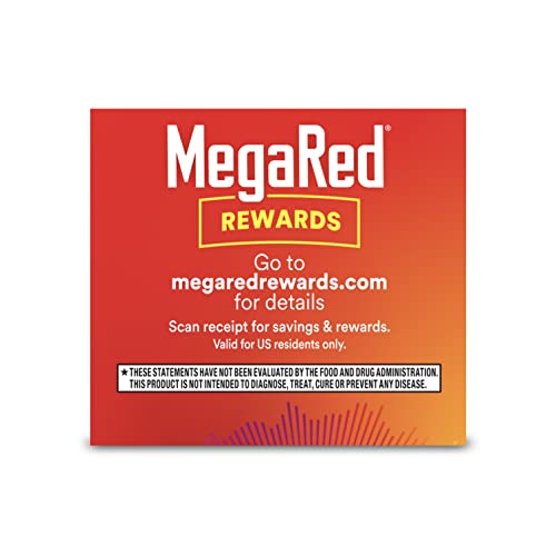 MEGARED – OMEGA-3 KRILL OIL 350MG SOFTGELS (130 COUNT IN A BOTTLE), EPA & DHA OMEGA-3 FATTY ACIDS WITH NO FISHY AFTERTASTE UNLIKE FISH OIL, CONTAINS ANTIOXIDANT ASTAXANTHIN