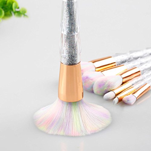 Sunbona 7 PCS Make Up Face Powder Foundation Eyebrow Eyeliner Blush Cosmetic Concealer Brushes Tool Set (B) - Thumbnail 3
