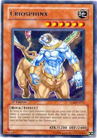 Yu-Gi-Oh! - Criosphinx (TLM-EN013) - The Lost Millennium - 1st Edition - Rare